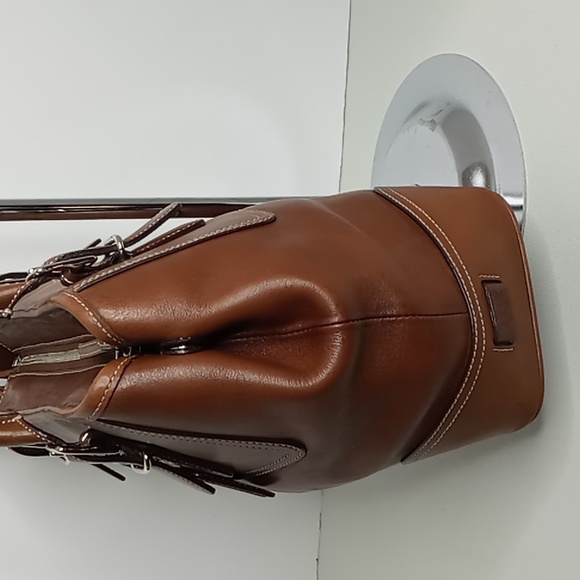 Coach F30-7555 Vintage Leather Shoulder/Tote Bag - Cocoa Brown- EUC - Picture 4 of 16